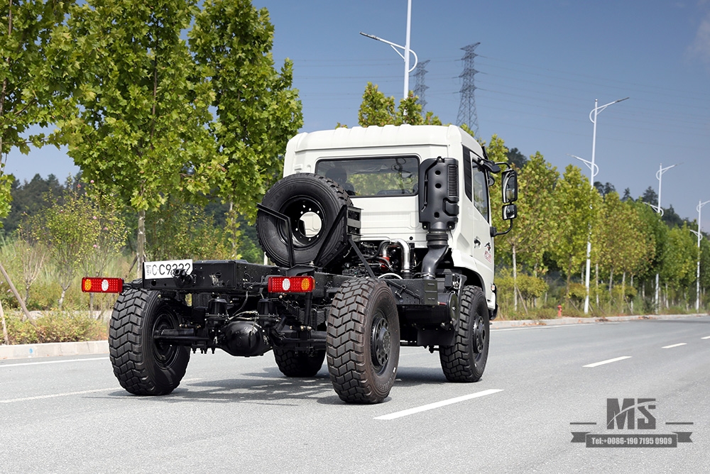 210hp Dongfeng Four Wheel Drive Cargo Truck Chassis_4*4 New Cab Off-road Truck Chassis_Dongfeng Truck Export Special Purpose Vehicle Chassis