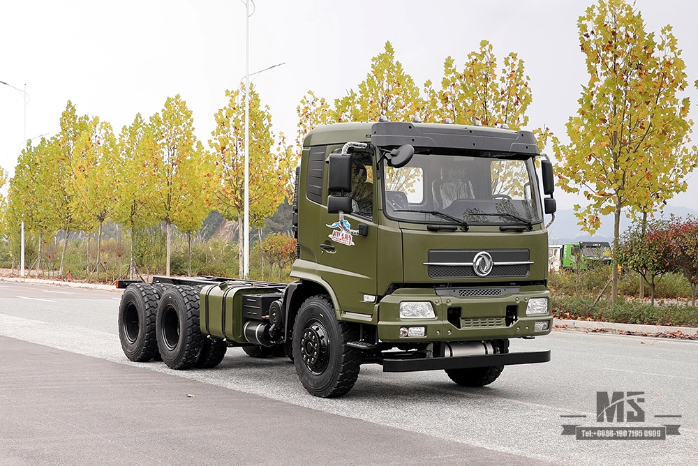 210hp Dongfeng 6*4 Off Road Truck Chassis_Dongfeng 6x4 Off-road Tanker Chassis_Flathead One-a-a-Export Special Vehicle Chassis