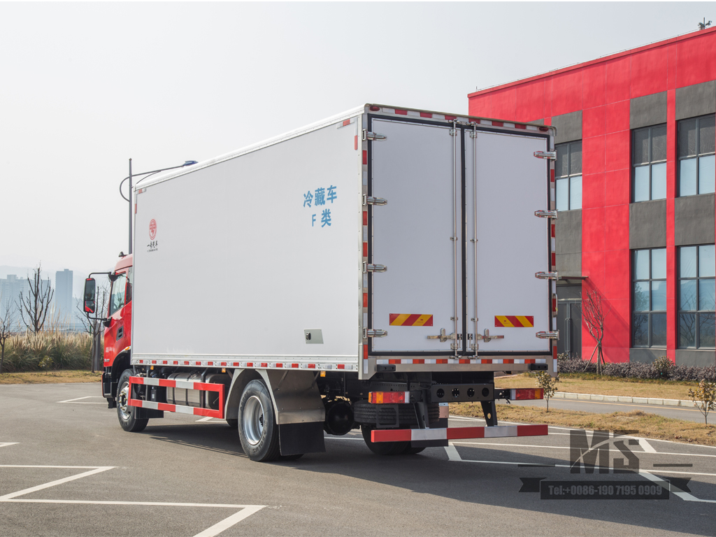 Dongfeng Tianjin KR F အတန်းအစား အအေးခန်း ထရပ်ကားများ | လတ်ဆတ်သော အေးခဲထားသော ကုန်တင်ကားများ | အအေးကွင်းဆက်ထရပ်ကားများ | ပင်လယ်စာ သယ်ယူပို့ဆောင်ရေး ထရပ်ကားများ