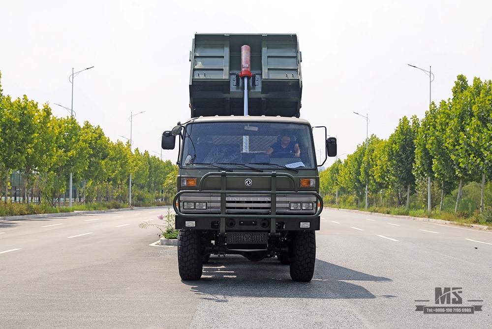 Dongfeng 210HP ခြောက်ဘီး Drive Tipper Truck_6*6 3.5T နှစ်ထပ်အတန်း 153 Cab Dump Truck မိုင်းတွင်း သယ်ယူပို့ဆောင်ရေး ထရပ်ကား ရောင်းရန်_ပို့ရန် အထူးယာဉ်