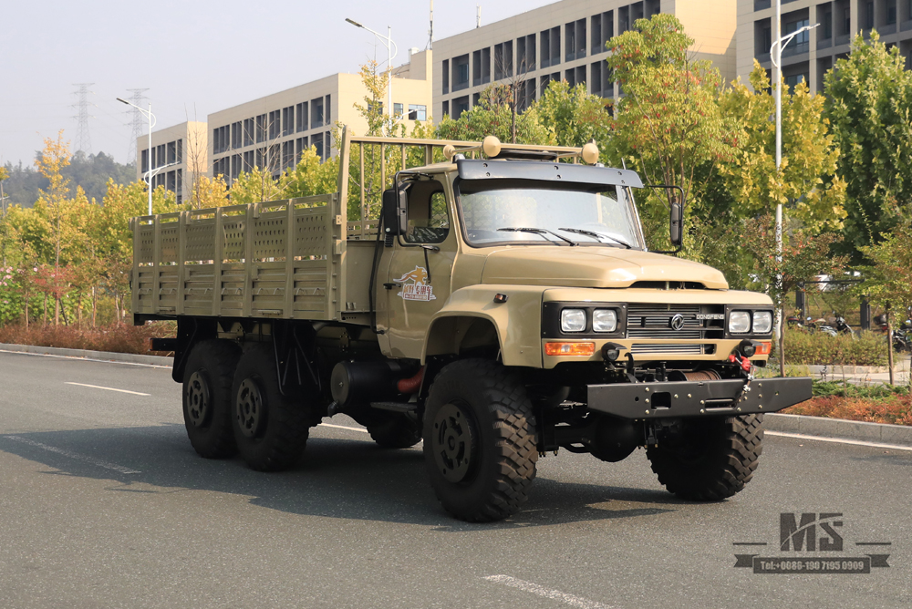 190hp Dongfeng 6×6 EQ2100 Truck_6*6 Pointed Head Truck ခြောက်ဘီး လမ်းမပေါ်မှ ထရပ်ကား_ပို့ရန် အထူးယာဉ်