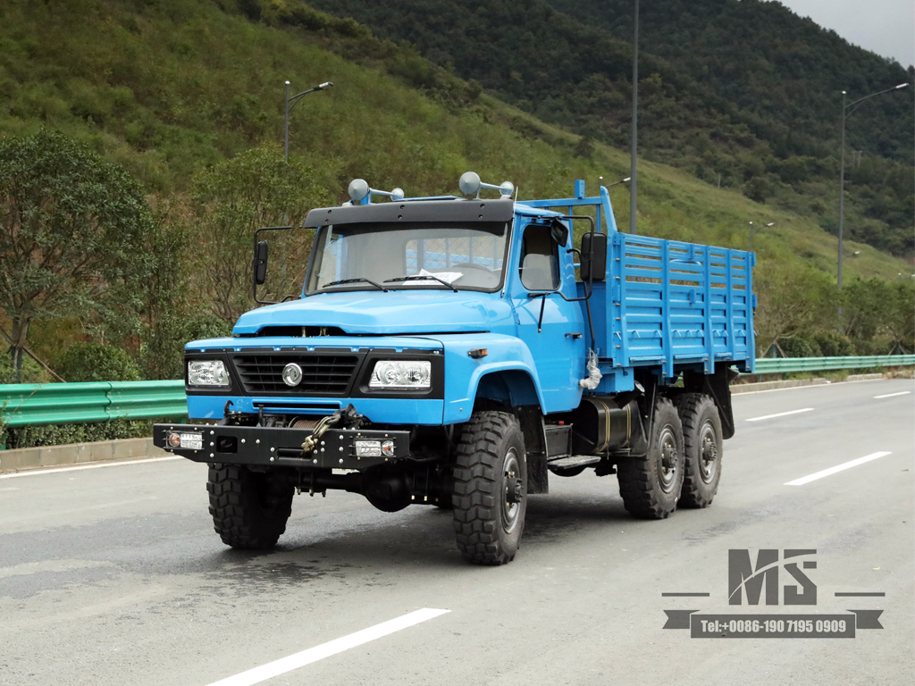 170 HP Dongfeng Eq2082_six-wheel drive off-Road အထူး Truck_Doubleble Glass roment truck truck truck truck_Double လုပ်ခြင်း