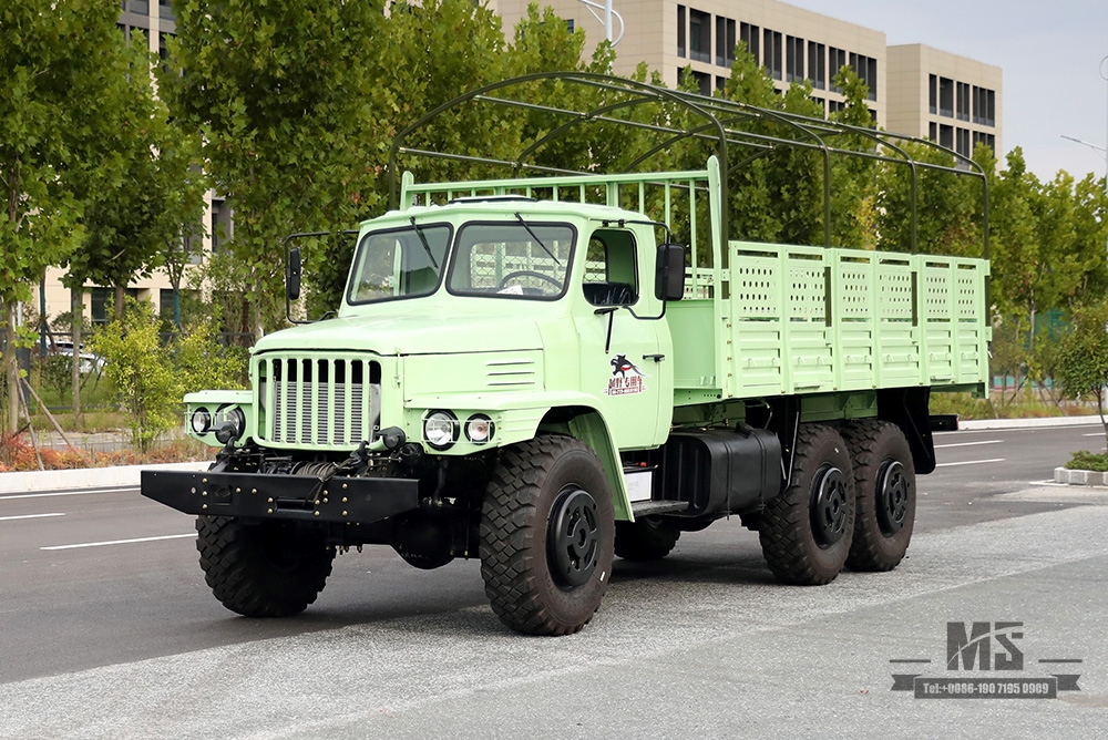 Dongfeng ခြောက်ဘီးယက် EQ2100 Off Road Truck_190hp Dongfeng 6×6 3.5T Three Axle Single Row Pointed Head Truck _ တာပေါ်လင်ဝင်ရိုးပါရှိသော အထူးရည်ရွယ်ချက် မော်တော်ယာဉ်ကို တင်ပို့ရန် 