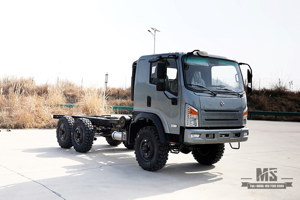 Dongfeng EQ2082 Chassis 6*6 Truck Flathead Chassis ပြုပြင်မွမ်းမံမှု_ 6WD Chassis 'Bobcat' ခြောက်ဘီးယက် Chassis ပြင်ဆင်မှု_ တင်ပို့ခြင်း အထူးယာဉ်ကိုယ်ထည် ထုတ်လုပ်သူ