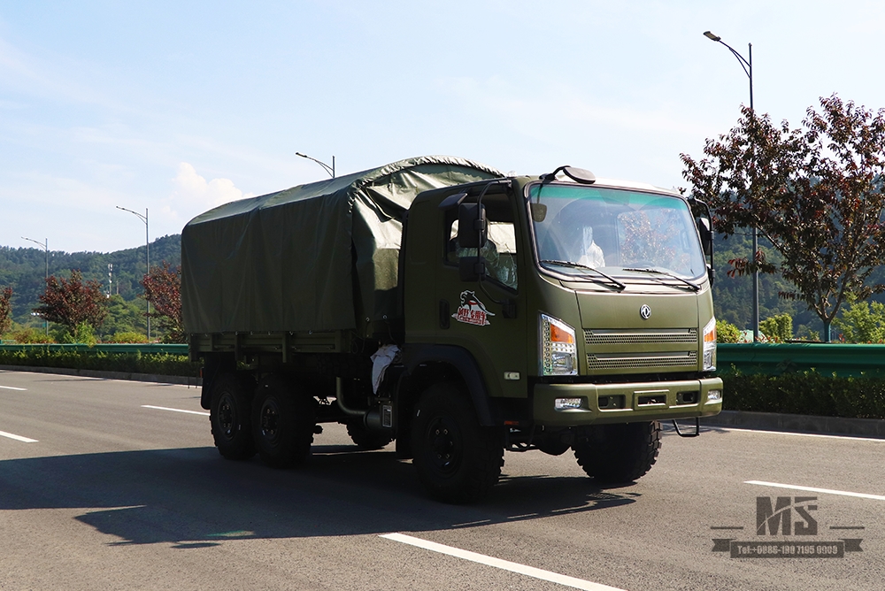 Flathead Dongfeng EQ240 6WD Off-road Truck_All-Wheel Drive EQ2082 Diesel Cargo Truck For Sale_Dongfeng 6x6 Civilian Off-road Truck For Sale_Export အထူးယာဉ်