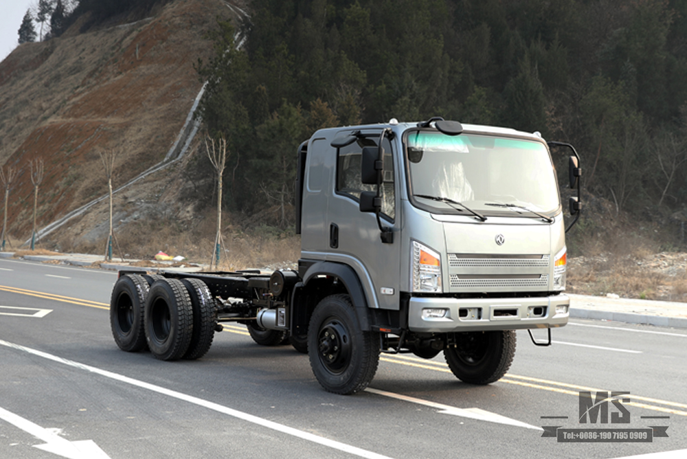 EQ2082 ခြောက်ဘီးယက် Dongfeng Flathead Truck Chassis Modification_ 6WD'Bobcat' Small Truck Chassis Configuration_6*6 Export Special Vehicle Chassis ထုတ်လုပ်သူ