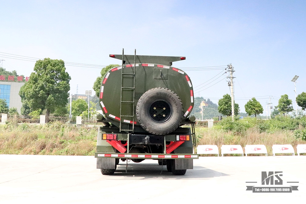 190HP Dongfeng ခြောက်ဘီးယက် EQ2100 Tanker Truck_6*6 Pointed Head Feul Tanker_Six Drive Export Special Tanker လော်ရီ