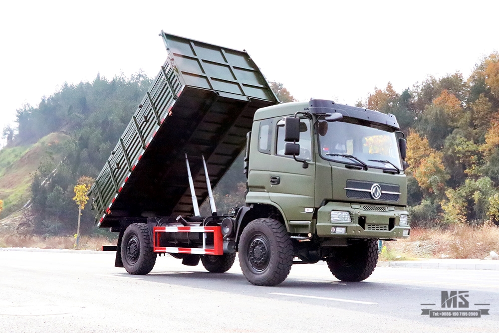Dongfeng 4*4 Off Road Dump Truck_Dongfeng 210hp 4×4 Off-road Flathead Row Half Truck_ Export အထူးယာဉ်