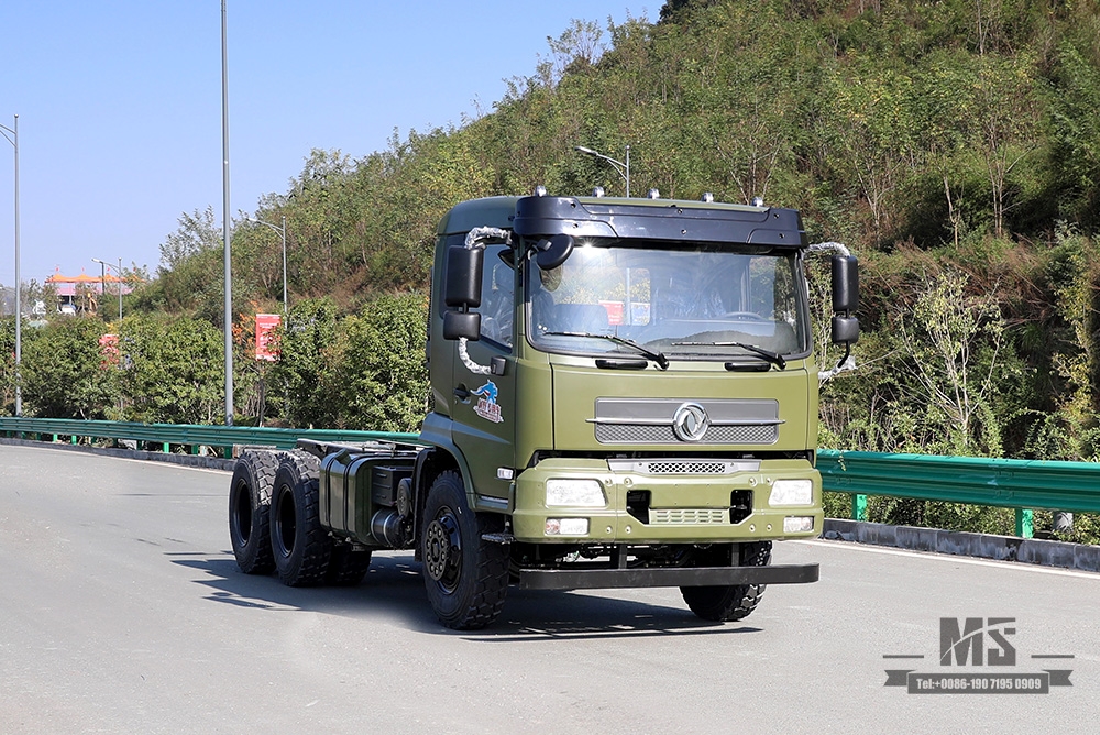210hp Dongfeng 6*4 Tanker Truck Chassis_Dongfeng 6x4 Off Road Chassis_Flathead One-a-a-Export အထူးယာဉ်ကိုယ်ထည်