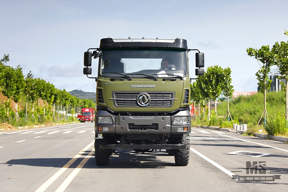 340 hp Dongfeng 6×6 Off Road Chassis_ခြောက်ဘီး Drive Dongfeng Flat Head One နှင့် Half Row Chassis Cargo Truck Chassis AWD 6*6 Export အထူးယာဉ်