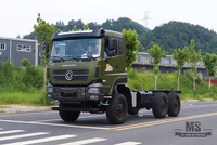 Dongfeng 6×6 Off Road Chassis_Six wheel Drive Dongfeng Flat Head One and a half Row Chassis Cargo Truck Chassis AWD 6*6 Export အထူးယာဉ်