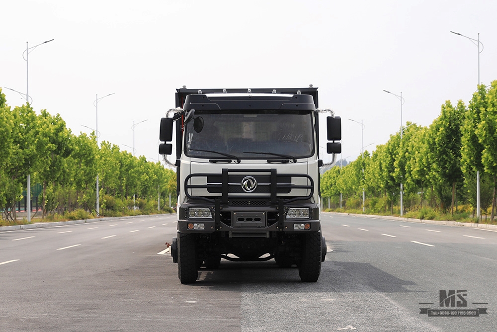 336hp Dongfeng ခြောက်ဘီး Drive Dump Truck_6*6 နောက်ဘီး ရှစ်ဘီး Heavy Duty Tipper Truck Coversion ထုတ်လုပ်သူ_Dongfeng 6WD Export အထူးယာဉ်