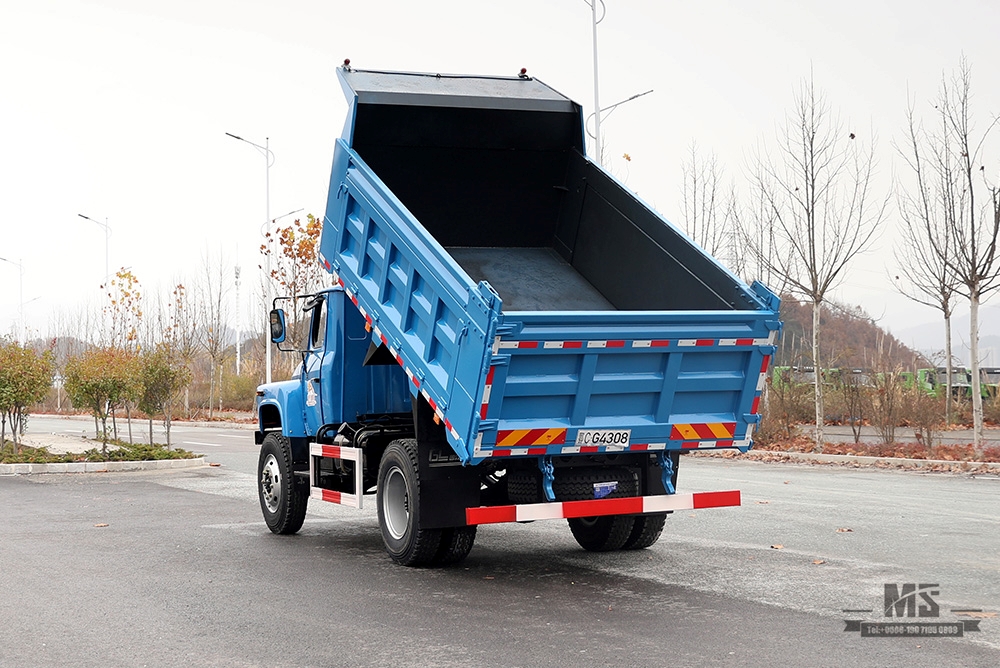 Dongfeng လေးဘီးယက် ဒစ်ပါထရပ် _4WD 170 hp Long Head Cab Off-road Dump Truck _4*4 အထူးရည်ရွယ်ချက်ဖြင့် တင်ပို့သည့်ယာဉ်