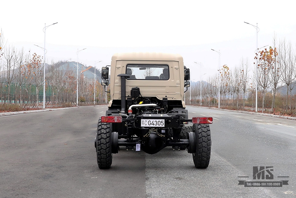 Dongfeng Four Wheel Drive Camel Grey Cargo Truck Chassis_4*4 Off-road Truck Chassis_ Long-distance Truck Export Special Purpose Chassis