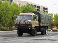 Donggfeng EQ2102n Off-Road Truck ကား - 210hp double-Row ကုန်တင်ယာဉ် | ပို့ကုန်မော်ဒယ် | Tarpaulin နှင့်အတူလေအေးပေးစက်