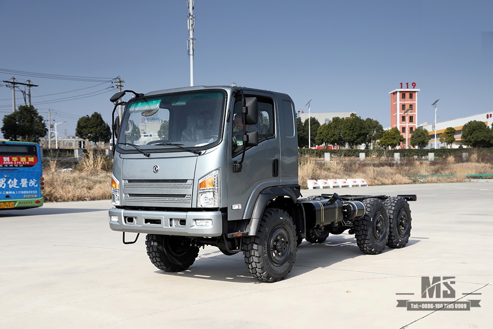 Dongfeng EQ2082 Chassis 6*6 Truck Flathead Chassis ပြုပြင်မွမ်းမံမှု_ 6WD Chassis 'Bobcat' ခြောက်ဘီးယက် Chassis ပြင်ဆင်မှု_ တင်ပို့ခြင်း အထူးယာဉ်ကိုယ်ထည် ထုတ်လုပ်သူ