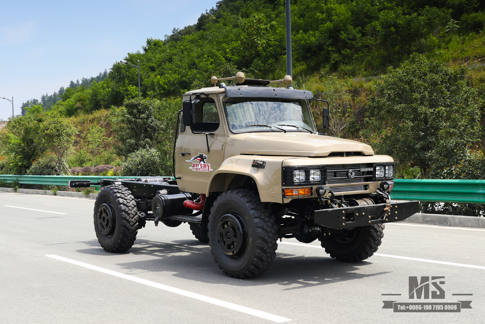 4×4 လမ်းထိပ်ထရပ်ကား Chassis_Four Wheel Drive Dongfeng 190hp 240 Cab Long Head Chassis_ Export အထူးယာဉ်ကိုယ်ထည် စိတ်ကြိုက်ထုတ်လုပ်သူ