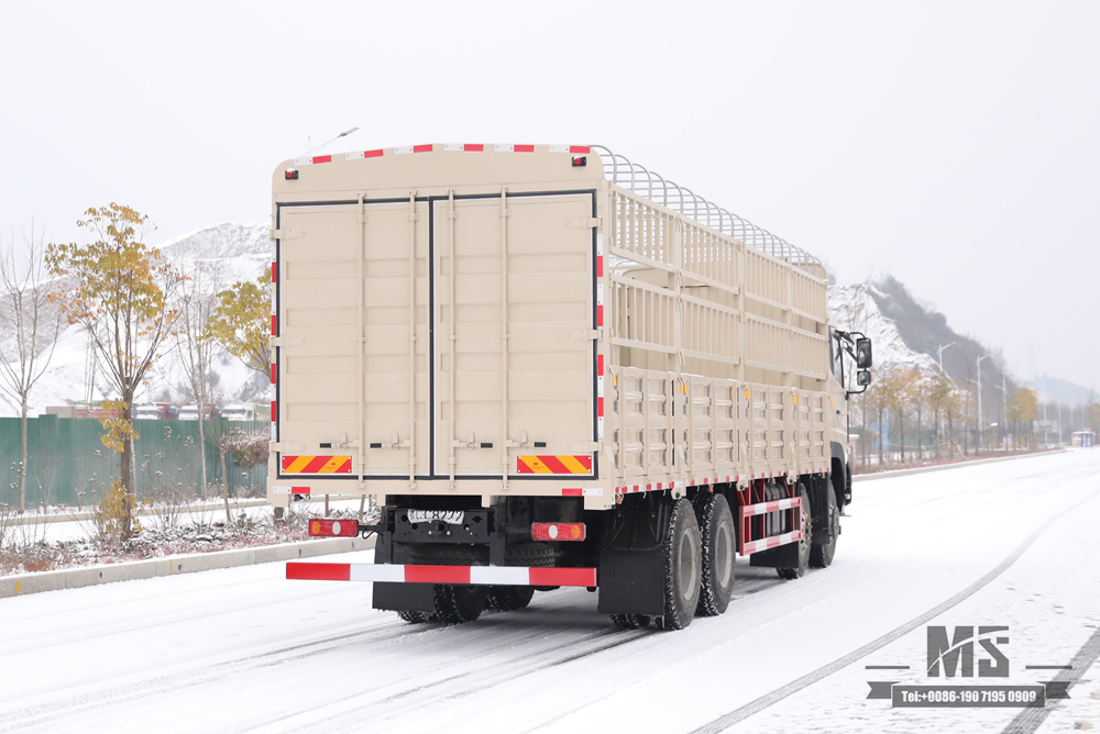 Dongfeng 8*4 Stake Truck သယ်ယူပို့ဆောင်ရေး Truck_420hp Flat head Truck_Long-distance Truck Export Special Purpose Vehicle