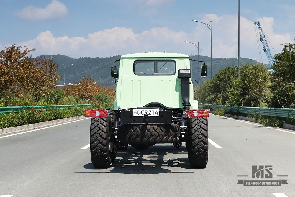 Dongfeng ခြောက်ဘီးယက် EQ2100 Chassis_6*6 190hp Pointed Head Double Glass 140 Cab Truck Chassis for Sale_Dongfeng Army Truck Export Special Vehicle Chassis