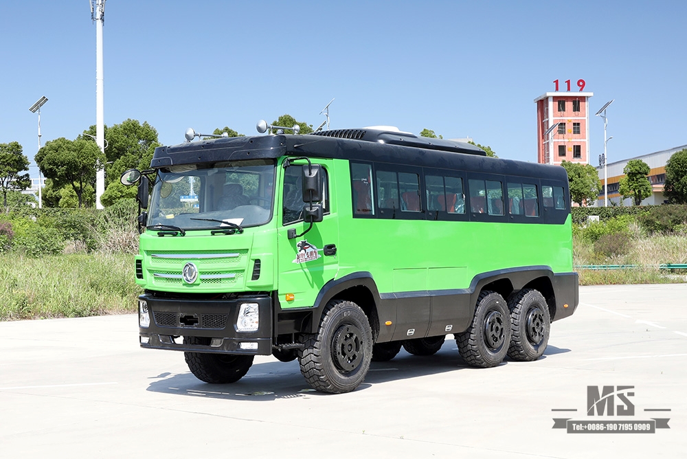 Dongfeng ခြောက်ဘီးယက်-လမ်းကြမ်း Bus_6*6 လုံး-မြင်းကောင်ရေ 260 ကောင်တီဘတ်စ် 25 ဆံ့ Bus_Modified Bus တင်ပို့မှု အထူးယာဉ်