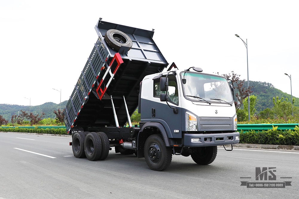 Dongfeng 260 hp ခြောက်ဘီးမောင်း Tipper Truck_Single Row Pointed Head Dump Truck 6*6 Mining Trucks ရောင်းရန်ရှိသည်_Dongfeng AWD Export အထူးယာဉ်