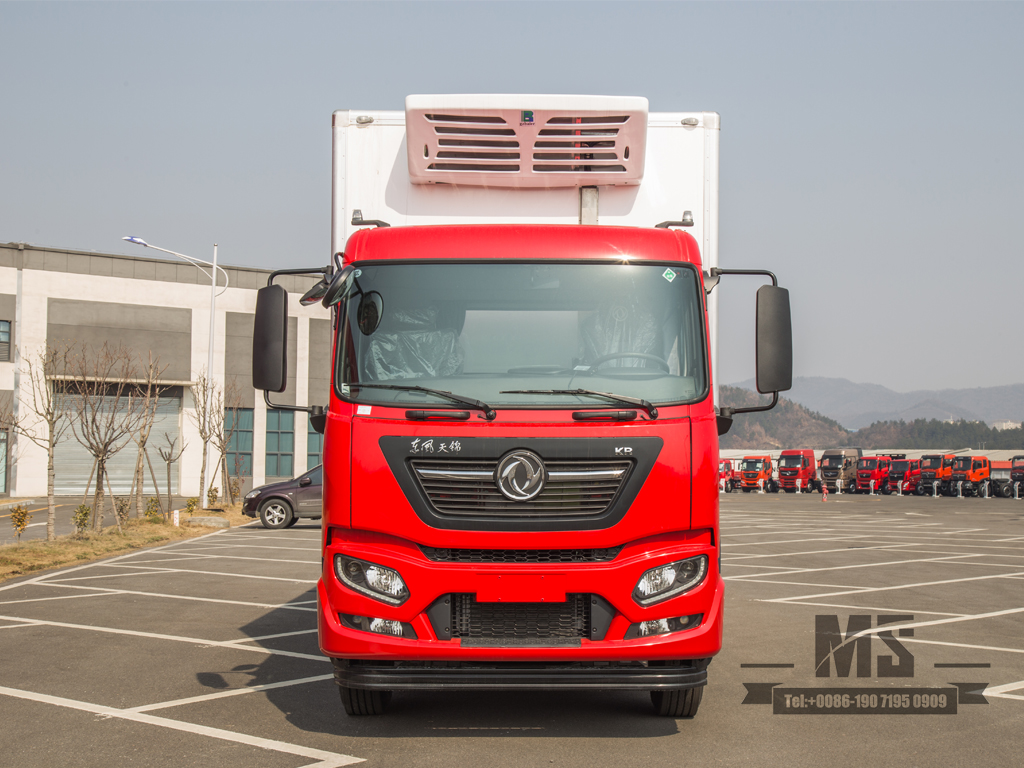 Dongfeng Tianjin KR F အတန်းအစား အအေးခန်း ထရပ်ကားများ | လတ်ဆတ်သော အေးခဲထားသော ကုန်တင်ကားများ | အအေးကွင်းဆက်ထရပ်ကားများ | ပင်လယ်စာ သယ်ယူပို့ဆောင်ရေး ထရပ်ကားများ