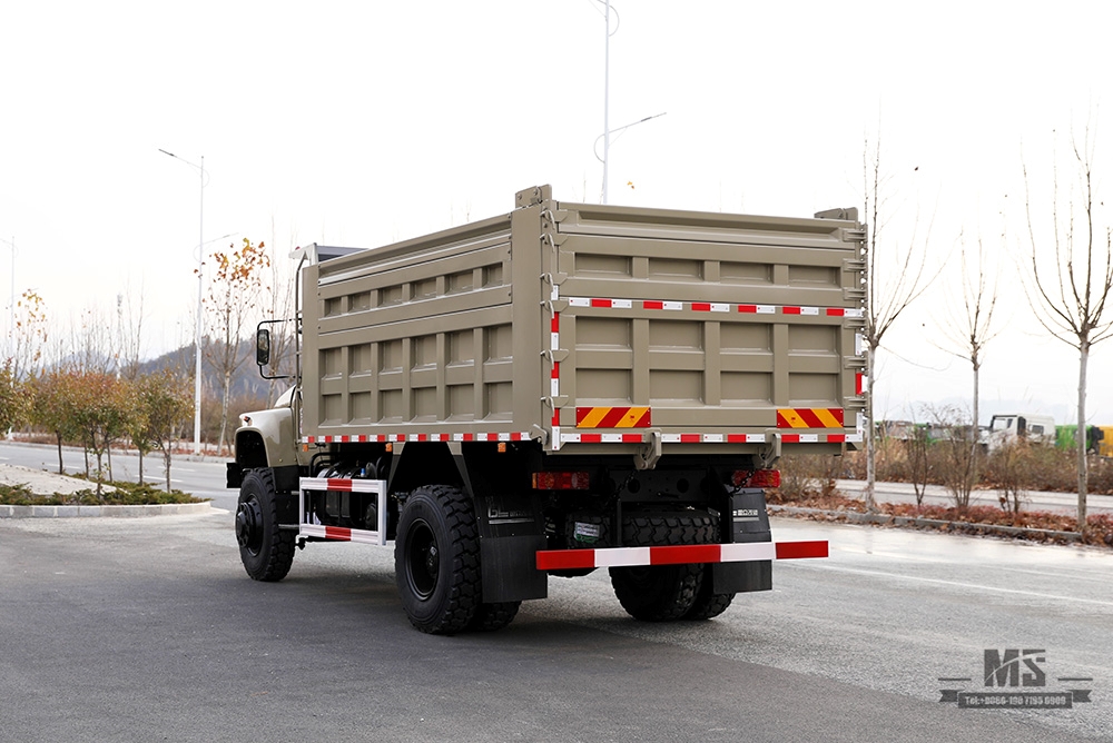 240 hp Dongfeng လေးဘီးယက် ဒစ်ပါထရပ် _Long Head Cab Off-road Dump Truck _4*4 စိတ်ကြိုက် Export အထူးရည်ရွယ်ချက်ယာဉ်