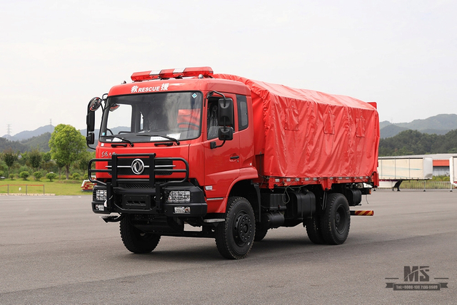 210 HP/300hp Dongfeng 4*2 မီးငြှိမ်းသတ်နေသော အပြားလိုက်ထရပ်ကား _ Flathead Rescue Trailer Truck_ Export အထူးယာဉ်
