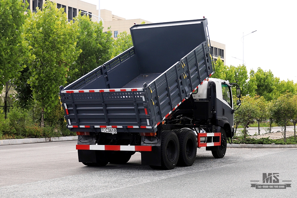 260 hp Dongfeng 6*6 Dump Truck _BobCat ခြောက်ဘီးယက် Single Row Flat Head Tipper Truck သတ္တုတွင်းထရပ်ကားများ စက်ရုံ_ထုတ်ရန် အထူးယာဉ်