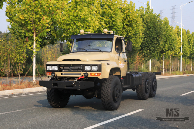 Dongfeng 6×6 EQ2100 Chassis_6*6 190hp Pointed Head Truck ခြောက်ဘီး Drive Chassis ရောင်းရန်_ Export အထူးယာဉ်ကိုယ်ထည်