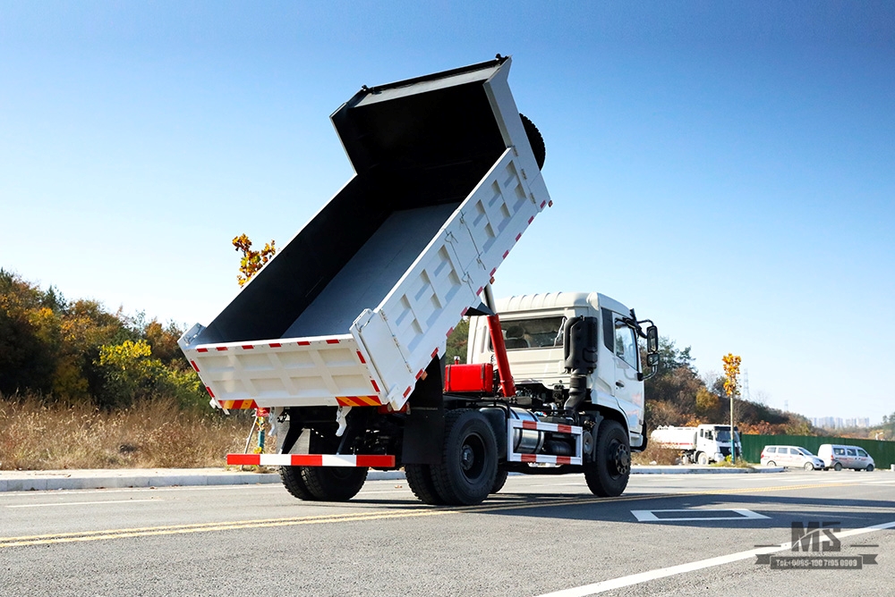 Dongfeng 4×2 Dump Truck_ 210hp 10T Flathead Head Row Half Mining Site Tipper Truck_4*2 Export အထူးယာဉ်