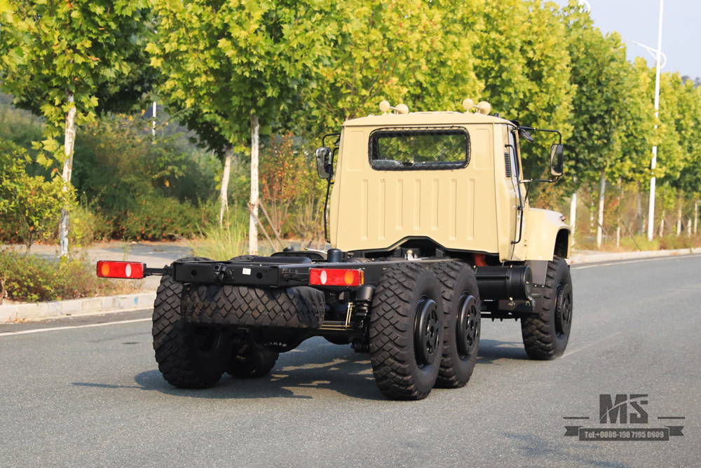 Dongfeng 6×6 EQ2100 Chassis_6*6 190hp Pointed Head Truck ခြောက်ဘီး Drive Chassis ရောင်းရန်_ Export အထူးယာဉ်ကိုယ်ထည်