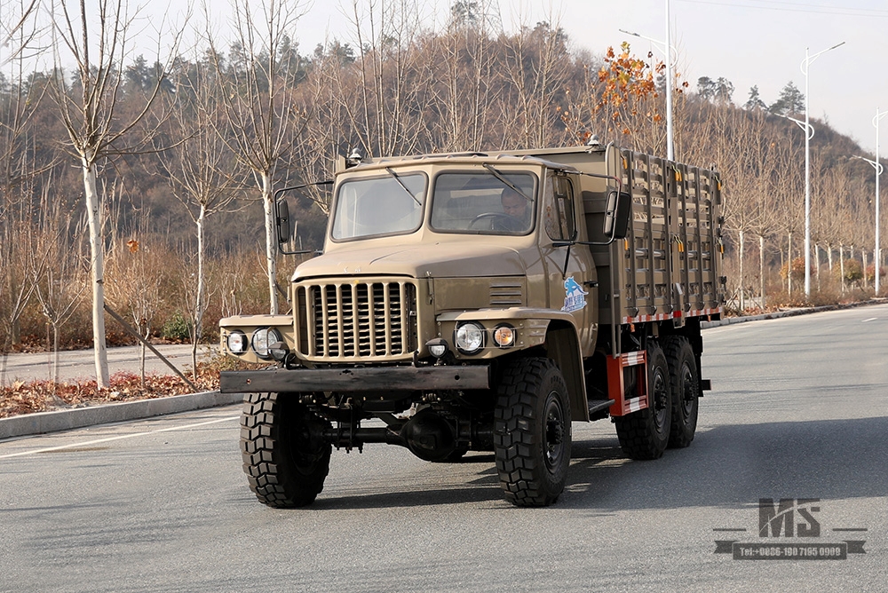 170 hp Dongfeng EQ2082 Barn Truck_ခြောက်ဘီးလမ်းကြမ်းအထူး Truck_6WD Double Glass 240 2.5T ထရပ်ကား_All-wheel Drive 25Y ထရပ်ကား တင်ပို့သည့် အထူးယာဉ်