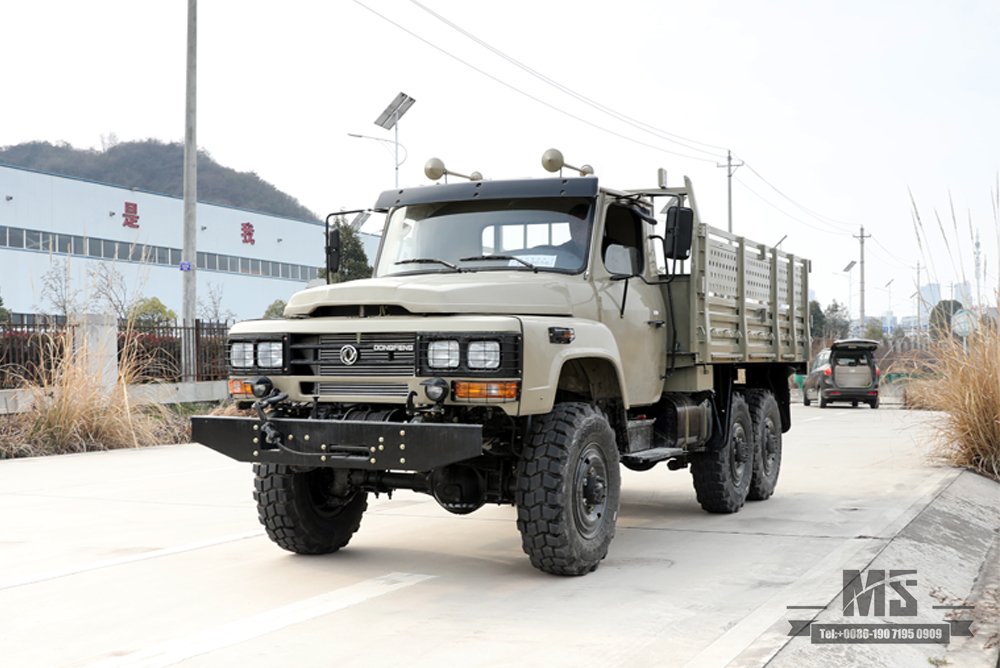 ခြောက်ဘီးယက် EQ2082 Dongfeng EQ2082 _6×6 170 hp Pointed Head Single Row Off-road Special Truck_240 Transport Vehicle_Export အထူးယာဉ်