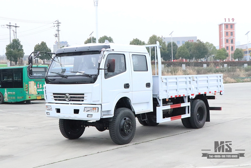 Dongfeng လေးဘီးယက် မောင်းနှင်မှု ပေါ့ပါးသော ထရပ်ကား_အသေးစား ထရပ်ကား စိတ်ကြိုက် နှစ်ထပ်တန်း Cab 4*4 လမ်းကြမ်းယာဉ်_Dongfeng ထရပ်ကား တင်ပို့ရောင်းချရန် အထူးယာဉ်