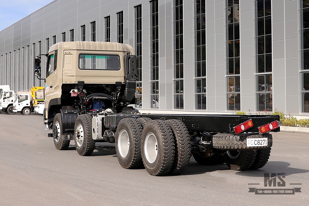 375hp Dongfeng 8X4 Flatbed Chassis_Dongfeng 10m Flatbed Chassis _30T အထူးထရပ်ကိုယ်ထည်ကို ထုတ်ယူခြင်း အထူးကိုယ်ထည်ပြောင်းခြင်း ထုတ်လုပ်သူ