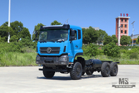 340hp Dongfeng ခြောက်ဘီး DriveTruck Chassis_Dongfeng 6*6 Flat Head Cargo Truck Chassis with Brake Water Cooling Tank _Export အထူးကိုယ်ထည်