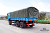 Dongfeng ခြောက်ဘီးယက် သယ်ယူပို့ဆောင်ရေး Truck_340hp Dongfeng 6*6 Flat Head Cargo Truck With Canopy pole Brake Water Cooling Tank Long Distance Truck_Export အထူးယာဉ်