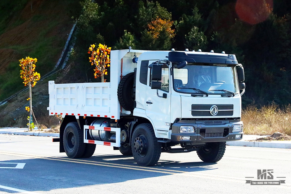 210hp Dongfeng 4×2 Dump Truck ရောင်းရန်_4*2 Flathead Head Row Half Tipper Truck ထုတ်လုပ်သူ_ Export အထူးယာဉ်
