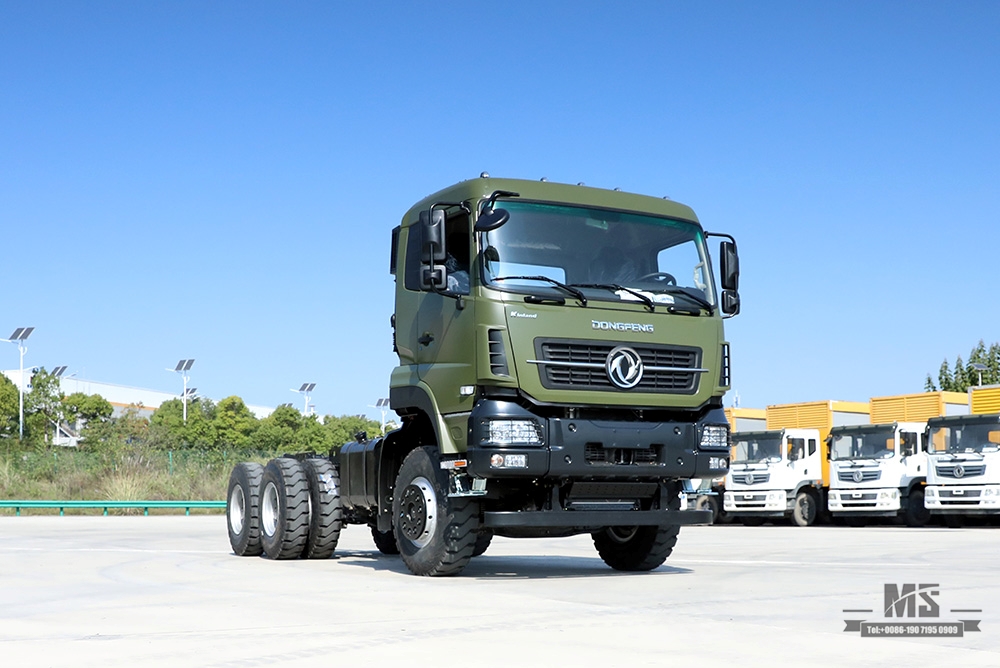 375hp Dongfeng 6*4 Off Road Truck Chassis_Dongfeng 6x4 Off-road Flathead Row Half Chassis_ Export အထူးယာဉ်ကိုယ်ထည်