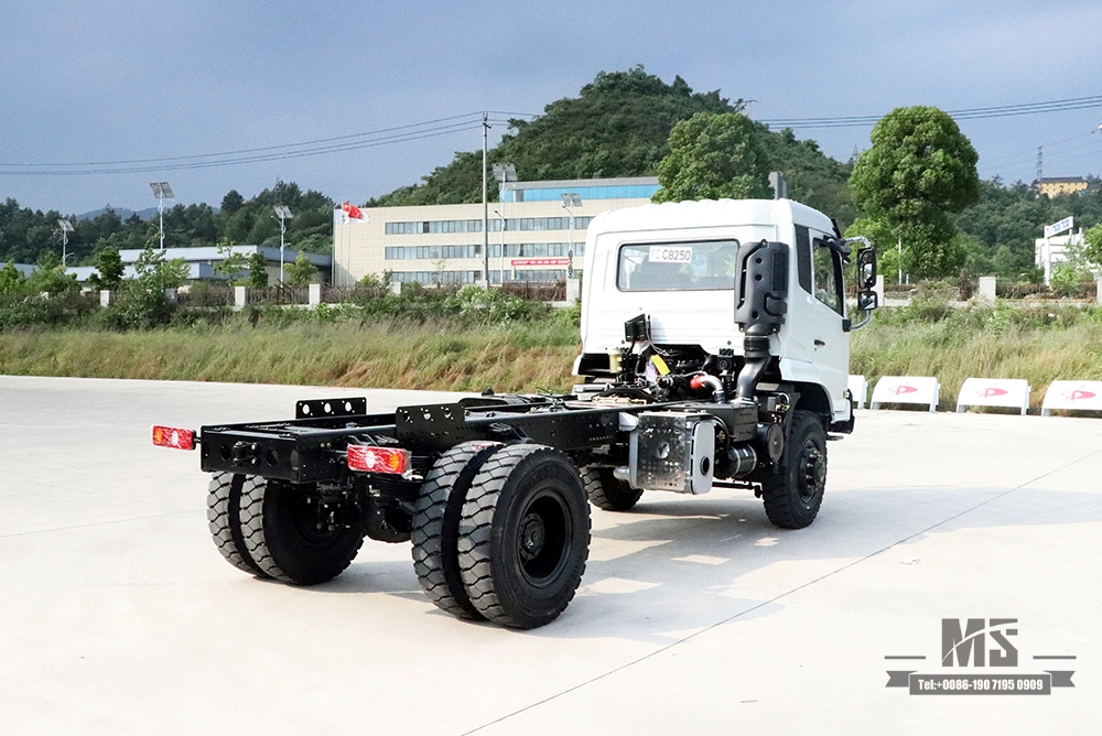 260hp Dongfeng Four Wheel Drive Cargo Truck Chassis_4*4 တစ်စီးနှင့် Half Cab Off-road Truck Chassis_Dongfeng Truck Export Special Purpose Vehicle Chassis