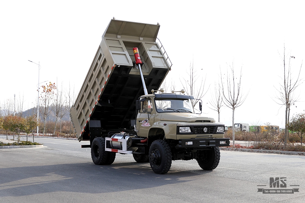 Dongfeng လေးဘီးယက် အမှိုက်ပုံးထရပ်_240hp Long Head Cab Off-road Tipper Truck_4*4 စိတ်တိုင်းကျ တင်ပို့သည့် အထူးရည်ရွယ်ချက်ယာဉ်