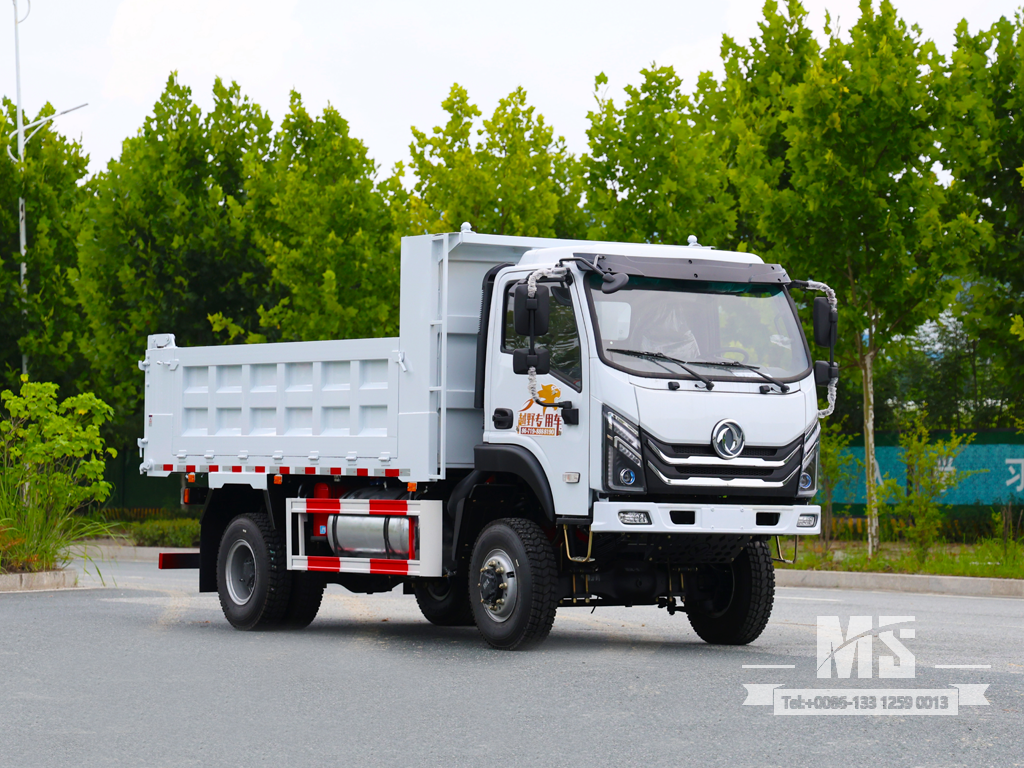 Dongfeng 12 တန် လေးဘီးယက် လမ်းမထက်တွင် မီးထွန်းထားသော ထရပ်ကား တောင်ပေါ်နှင့် ဆောက်လုပ်ရေးလုပ်ငန်းခွင်| အထူးပို့ကုန်ကားများ 