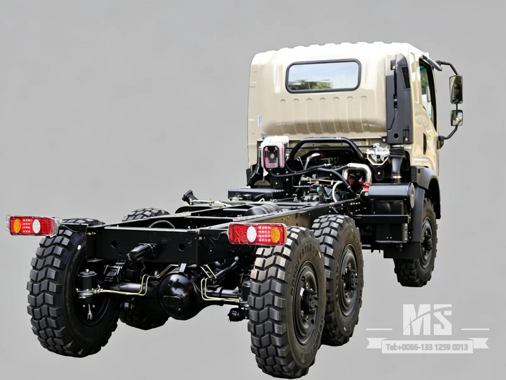 Dongfeng 6×6 EQ2082 Chassis_6*6 190hp Flat Head Truck ခြောက်ဘီးယက် Chassis_ အထူးထုတ်ကုန် Truck Chassis 