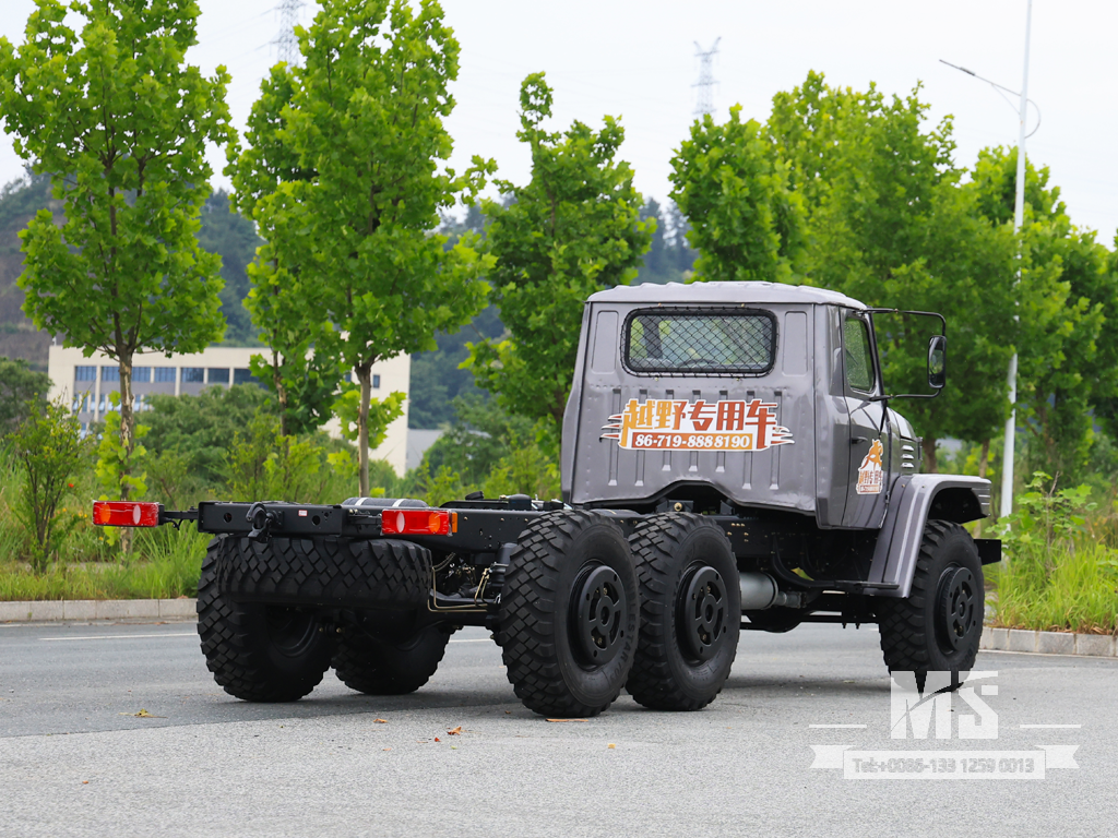 ရောင်းရန်အတွက် Dongfeng 6×6 EQ2100 Chassis_6×6 လမ်းကြမ်းထရပ်ကား၊ ရောင်းရန်ရှိသော Dual-pane Front Windscreen Cab Chassis_ အထူးတင်ပို့သည့်ကိုယ်ထည် 