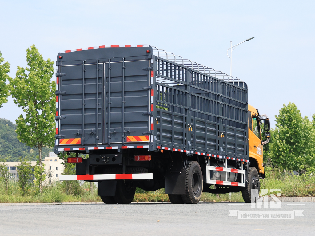 Dongfeng 19 Ton Flat Semi Cab Box-Type Transport Dump Truck (260 HP) | အထူးပို့ကုန်ကားများ 