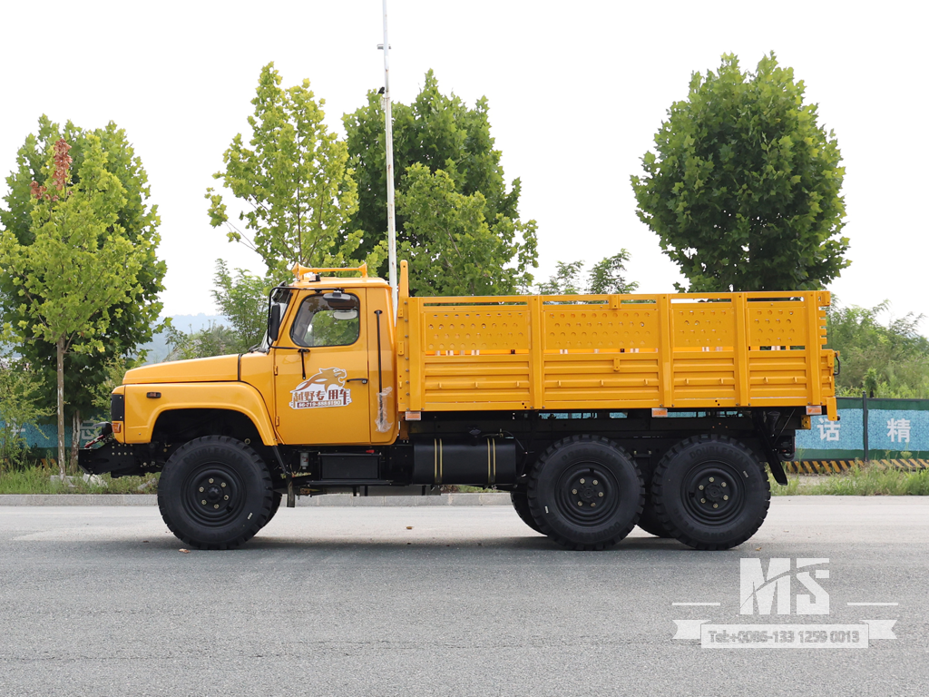 Export-Only Dongfeng 8-Ton Six-Wheel Drive နှာခေါင်းရှည် ကုန်တင်ထရပ်ကား အင်ဂျင် 170 HP |EQ3253GP6