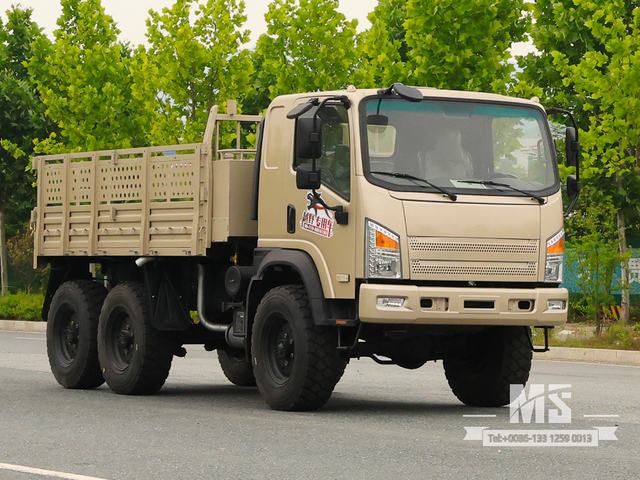 Dongfeng 6X6 Grey Flat-head EQ2082 170HP SingleRow Cab Trucks 6WD လမ်းကြမ်းထရပ်ကားများ 