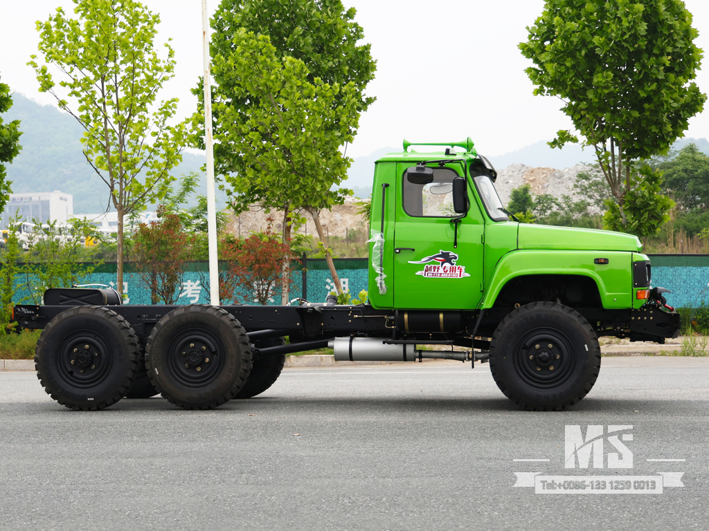 Dongfeng 6×6 EQ2082 Chassis_6*6 170hp Pointed Head Truck ရောင်းရန်အတွက် ခြောက်ဘီးယက် Chassis_ အထူးပို့ကုန် Trucks Chassis 