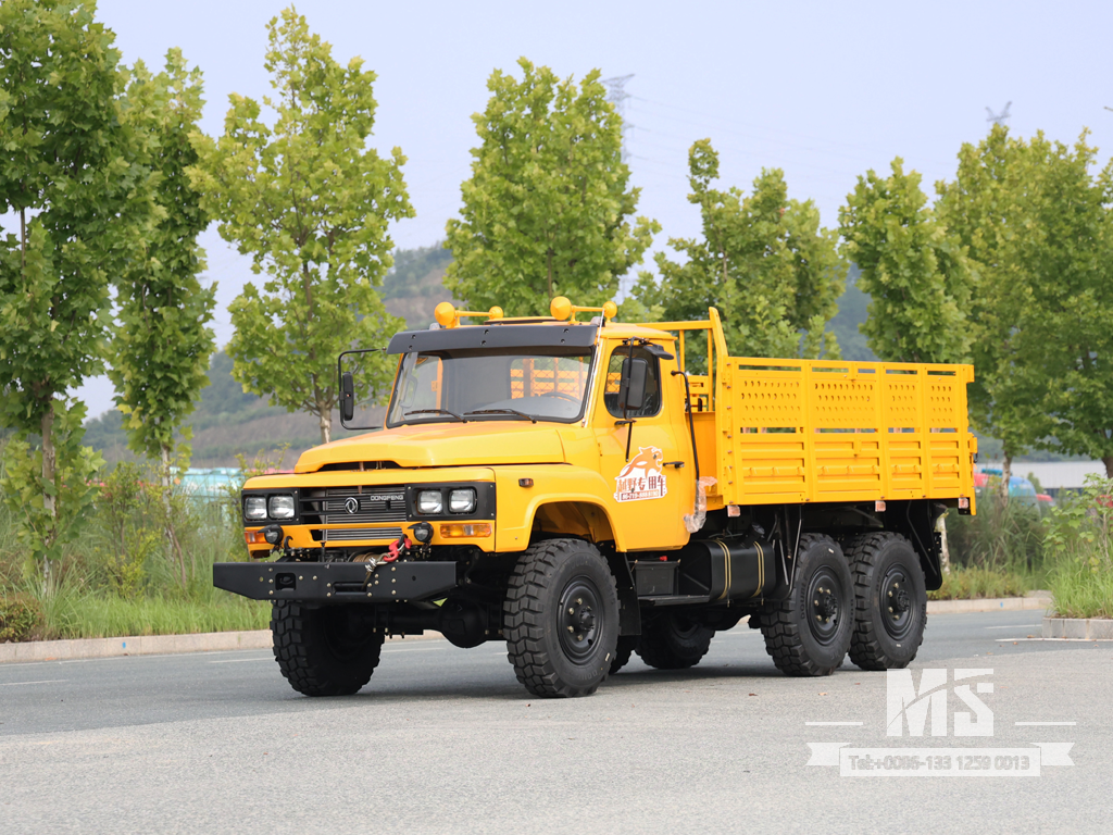 Export-Only Dongfeng 8-Ton Six-Wheel Drive နှာခေါင်းရှည် ကုန်တင်ထရပ်ကား အင်ဂျင် 170 HP |EQ3253GP6